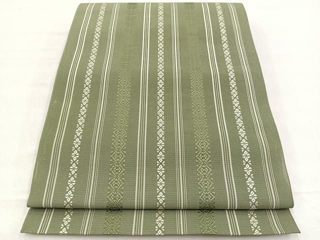 平和屋着物*夏物 本場筑前博多織 八寸名古屋帯 紗献上 正絹 逸品 BAAX7616hv