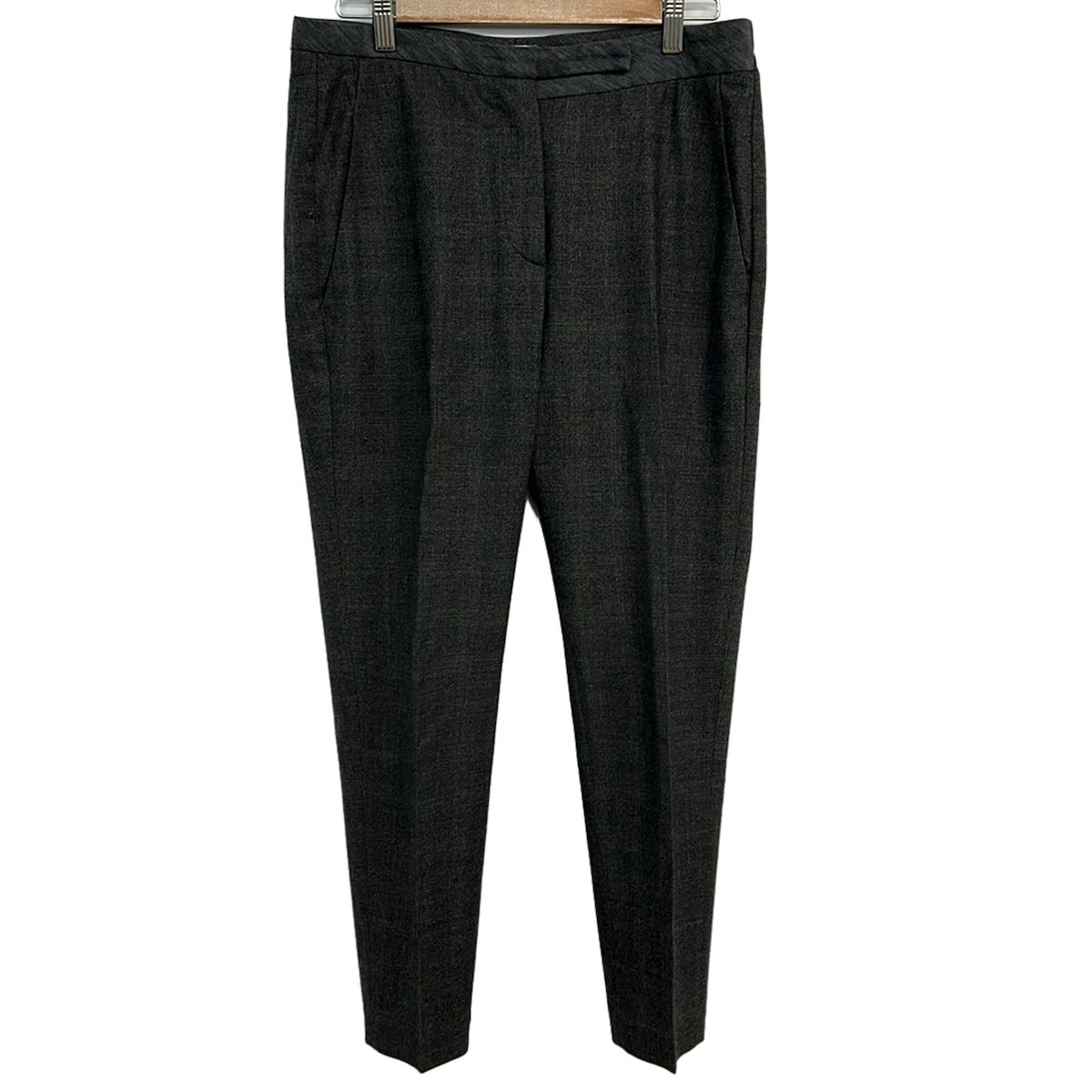 BRUNELLO CUCINELLI(ブルネロクチネリ) パンツ サイズI 42 レディース美品 - ダークグレー×黒 フルレングス/チェック柄