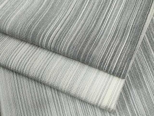 平和屋着物●本塩沢　縞　正絹　逸品　CABI2203yc