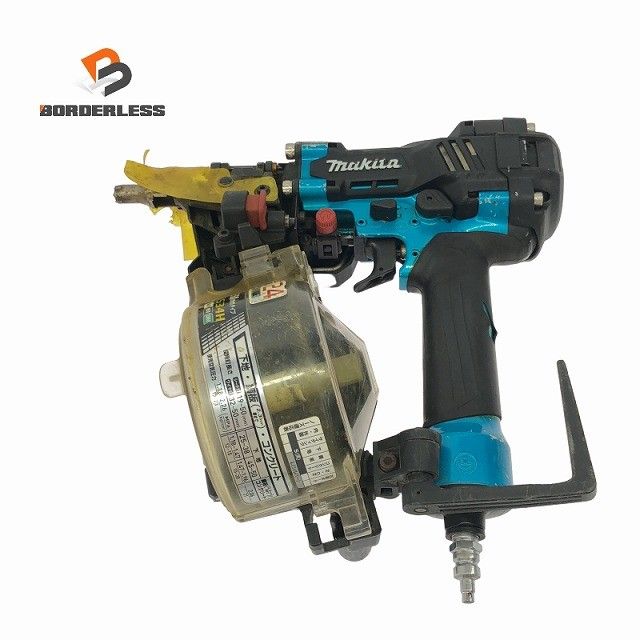 ☆中古品☆makita マキタ 50mm 高圧 エア釘打機 AN534HM 青 エア釘打ち機 ロール釘打機 ロール釘打ち機 コイルネイラ エア工具131773