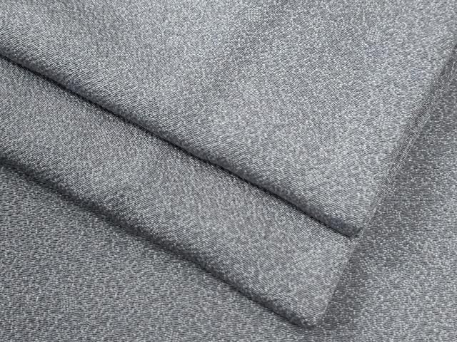 平和屋着物●江戸小紋　唐草文　鬼しぼ縮緬　正絹　逸品　CABI2152yc