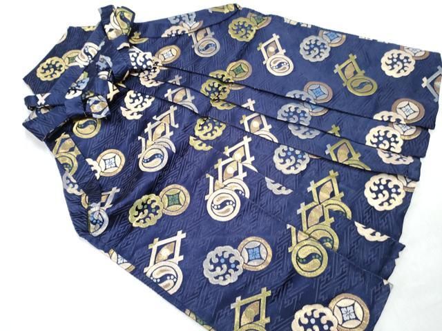 平和屋着物[]七五三　男の子　子供　行灯袴　吉祥文　金銀糸　DABG3004ma