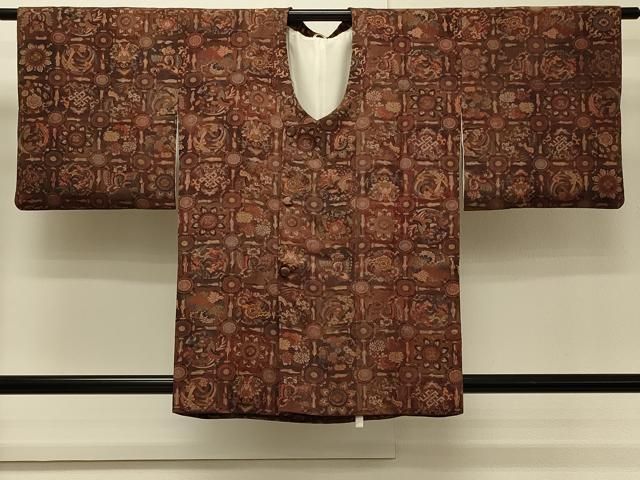 平和屋着物＃道行コート　天井鳳凰花文　正絹　逸品　CABH7136in