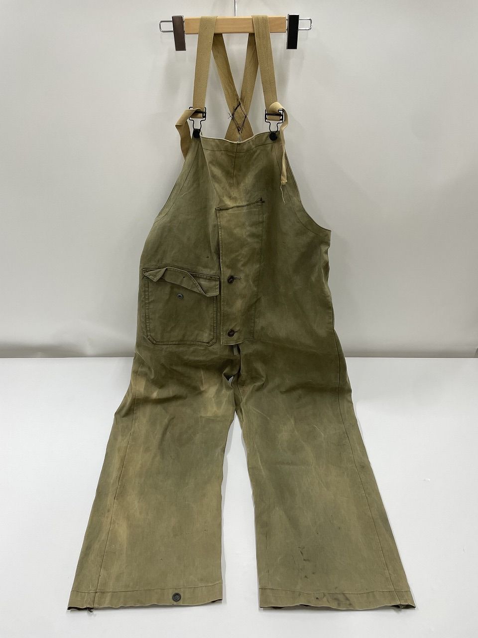 U.S NAVY　40’s　N-2 レイン デッキパンツ オーバーオール　TALONジップ　【M128-20260711-04KS】
