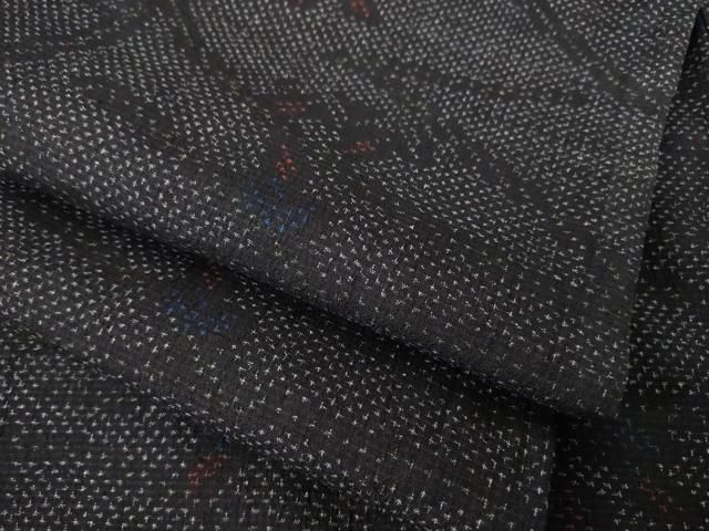 平和屋着物●結城紬　枝蕾　三越扱い　正絹　逸品　AABJ6753ck