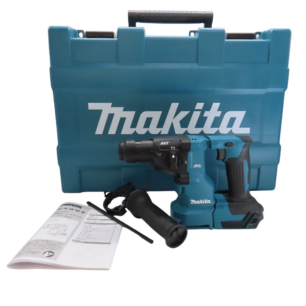 【中古】Makita マキタ HR183DZK 18mm 充電式ハンマドリル ブルー 本体のみ バッテリー 別売り 充電器別売り ケース付 電動工具 A2602860