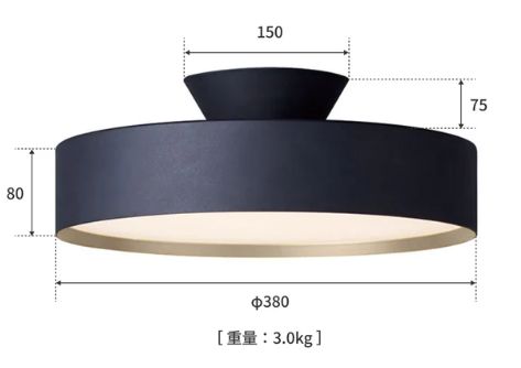 グロー 4000 LED シーリングライト ブラック ART WORK STUDIO アート