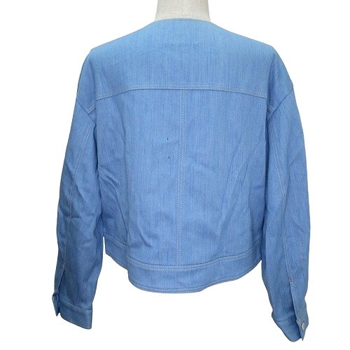 アナイ ANAYI 長袖 デニムジャケット ノーカラー 38 XLサイズ相当