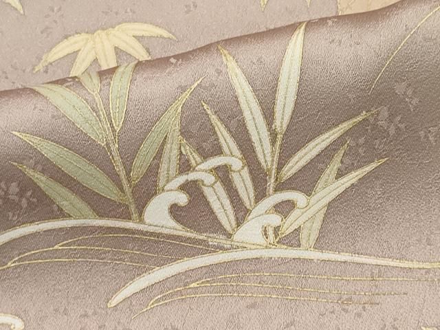 平和屋着物□訪問着 立波草花文 暈し染め 金彩 正絹 逸品 CABI6600ou