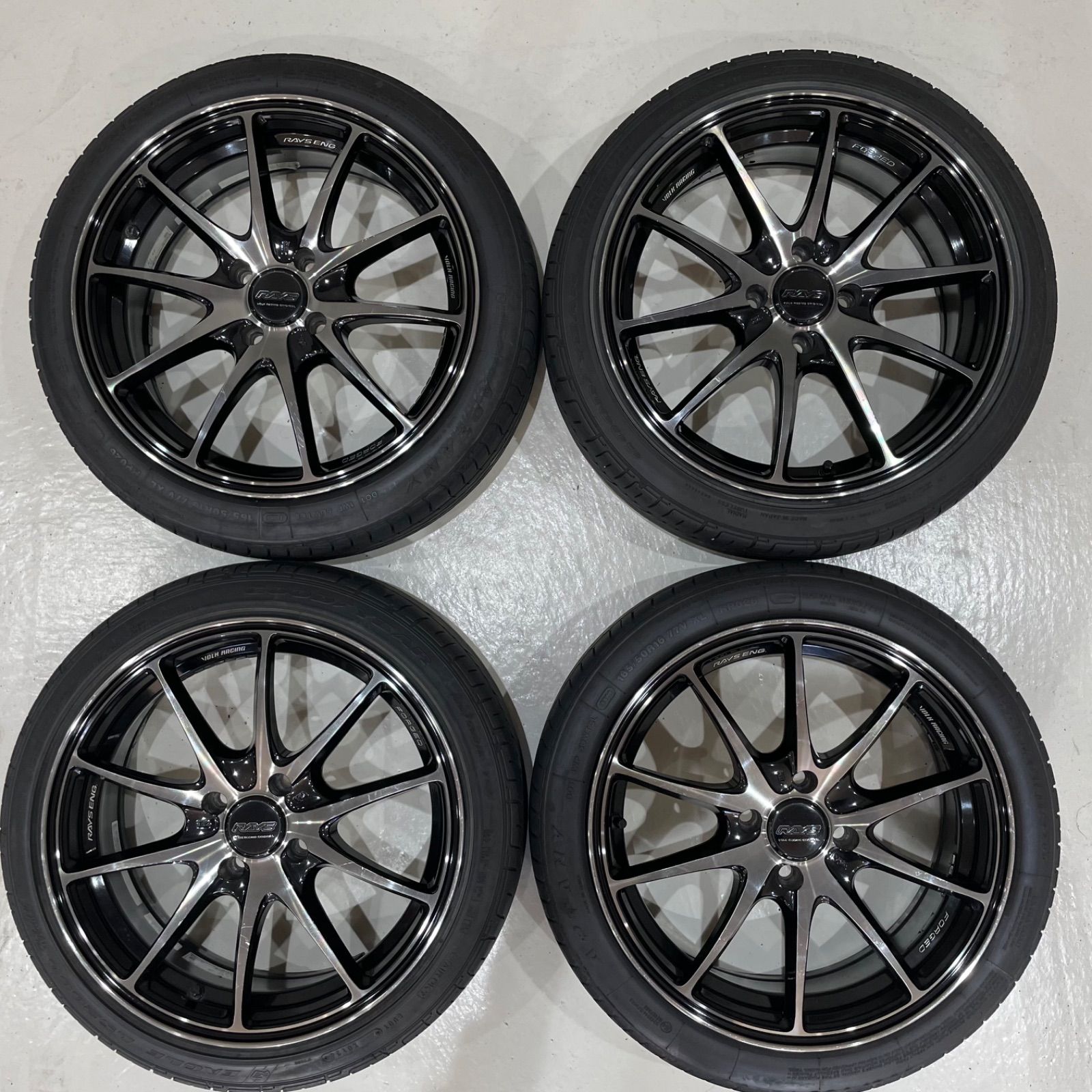 RAYS社のVOLK RACING G25鍛造アルミホイール16インチタイヤセット