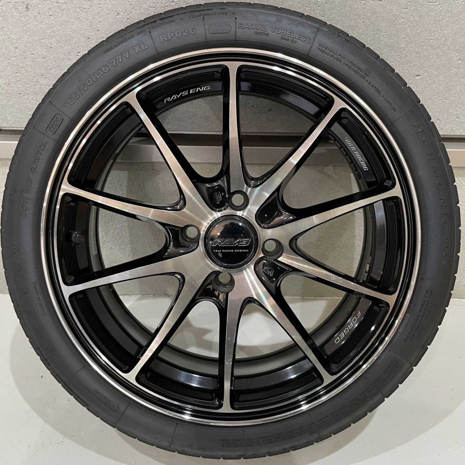 RAYS社のVOLK RACING G25鍛造アルミホイール16インチタイヤセット