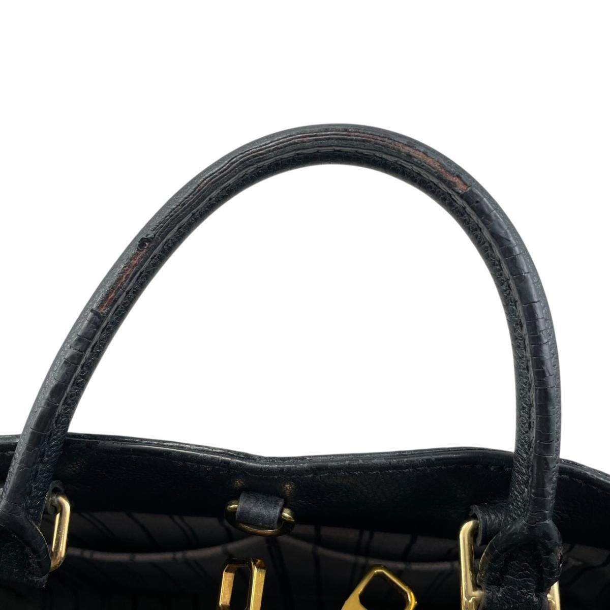 ルイヴィトン ハンドバッグ モンテーニュBB M41053 ブラック モノグラムアンプラント LOUIS VUITTON