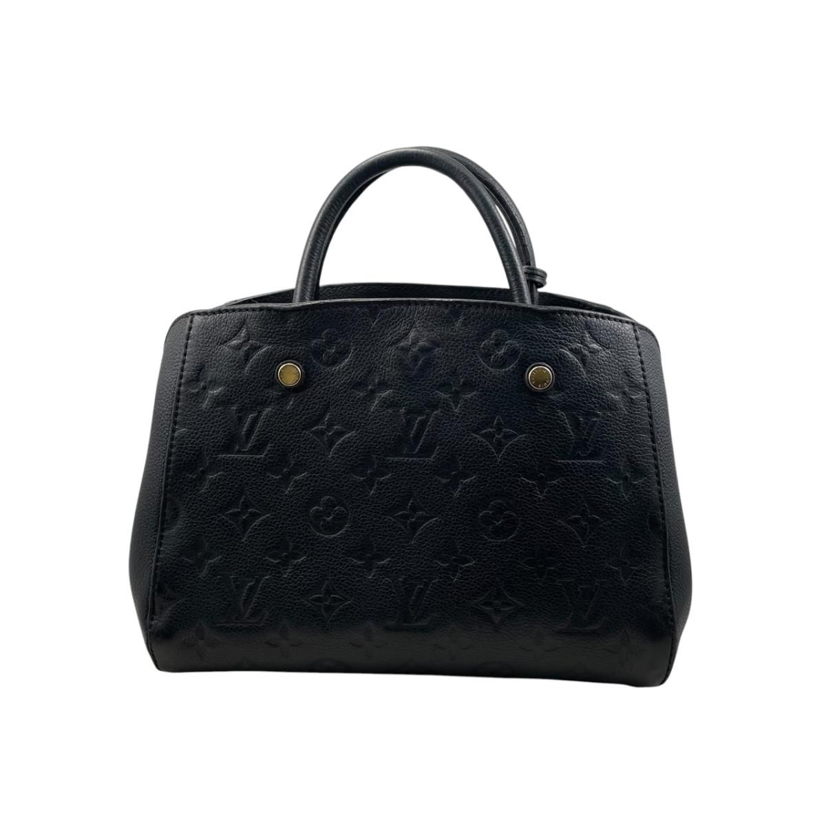 ルイヴィトン ハンドバッグ モンテーニュBB M41053 ブラック モノグラムアンプラント LOUIS VUITTON
