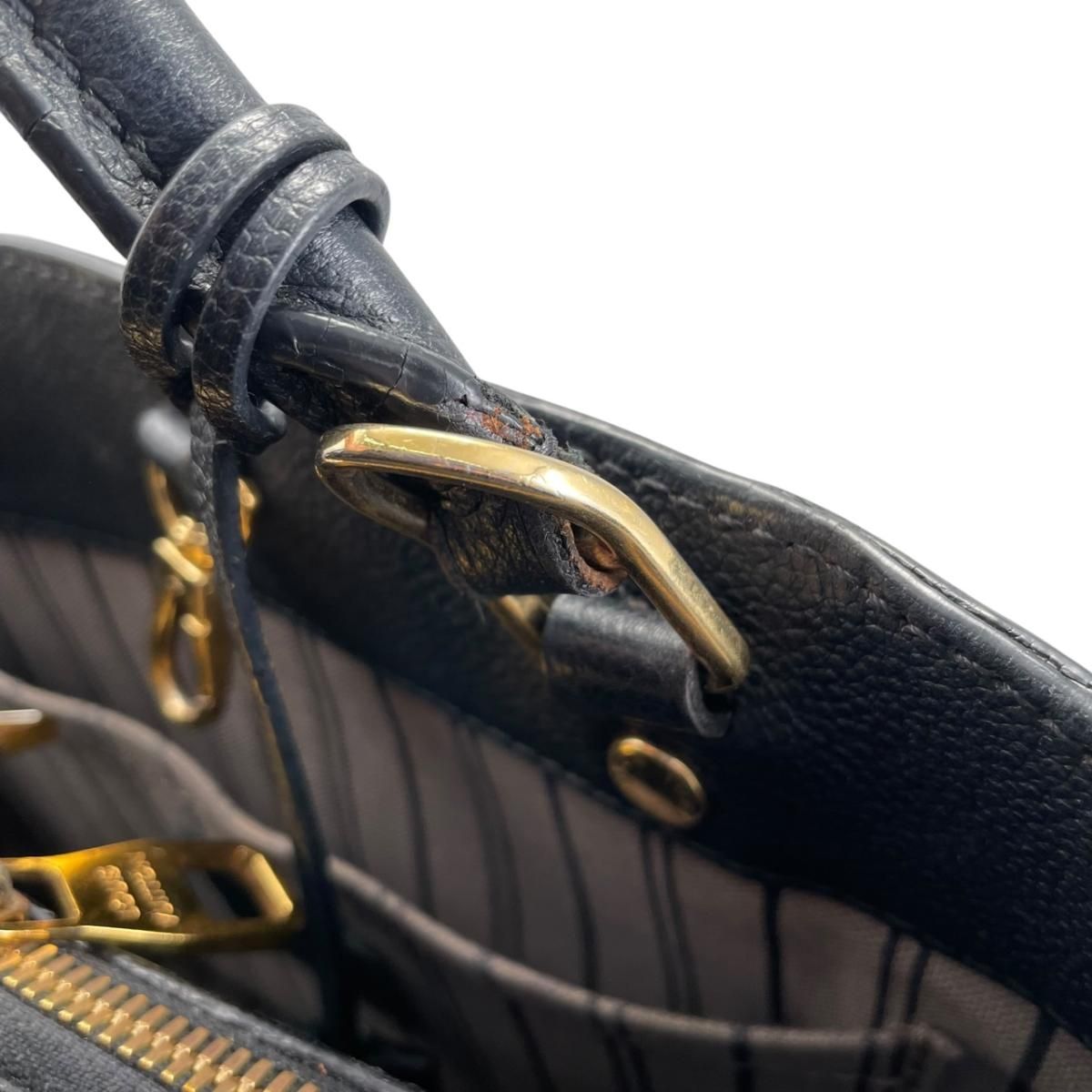 ルイヴィトン ハンドバッグ モンテーニュBB M41053 ブラック モノグラムアンプラント LOUIS VUITTON