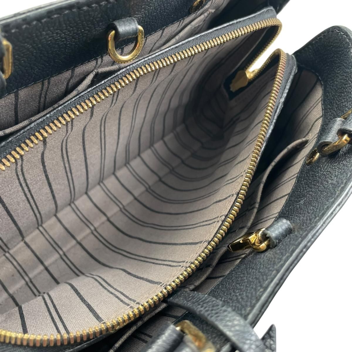 ルイヴィトン ハンドバッグ モンテーニュBB M41053 ブラック モノグラムアンプラント LOUIS VUITTON