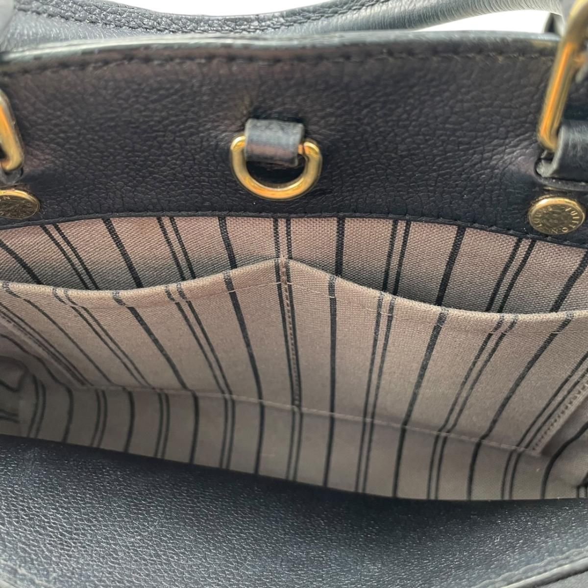 ルイヴィトン ハンドバッグ モンテーニュBB M41053 ブラック モノグラムアンプラント LOUIS VUITTON