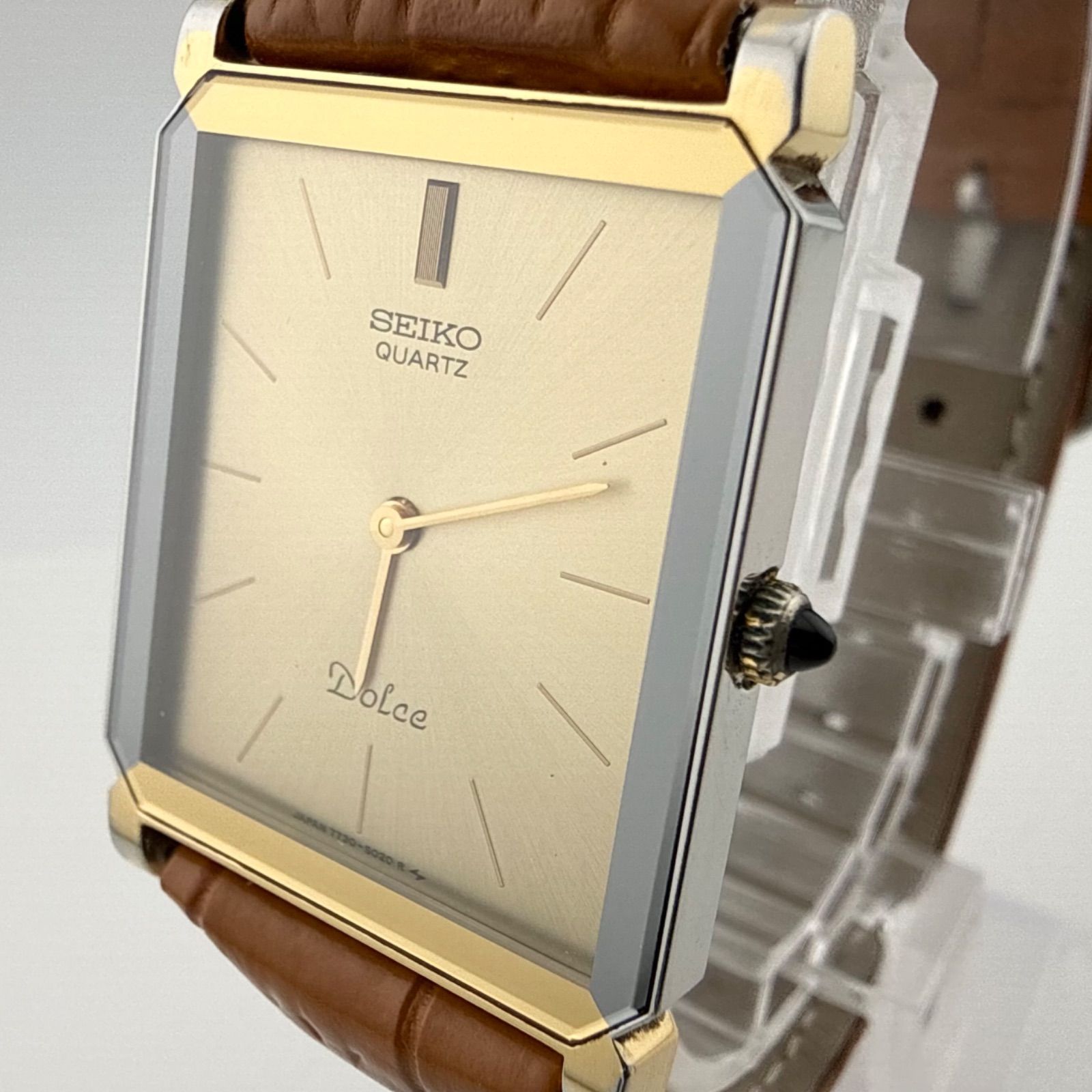 SEIKO 7730-5020 セイコー DOLCE ドルチェ スクエア メンズ 腕時計