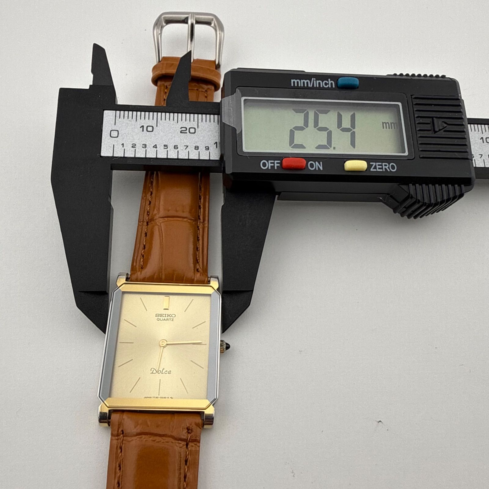 SEIKO 7730-5020 セイコー DOLCE ドルチェ スクエア メンズ 腕時計