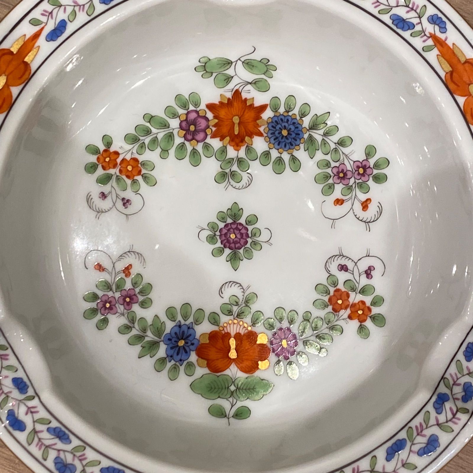 Meissen インドの華　トレイ　幅約12㎝　タサチ　新F8-0711☆