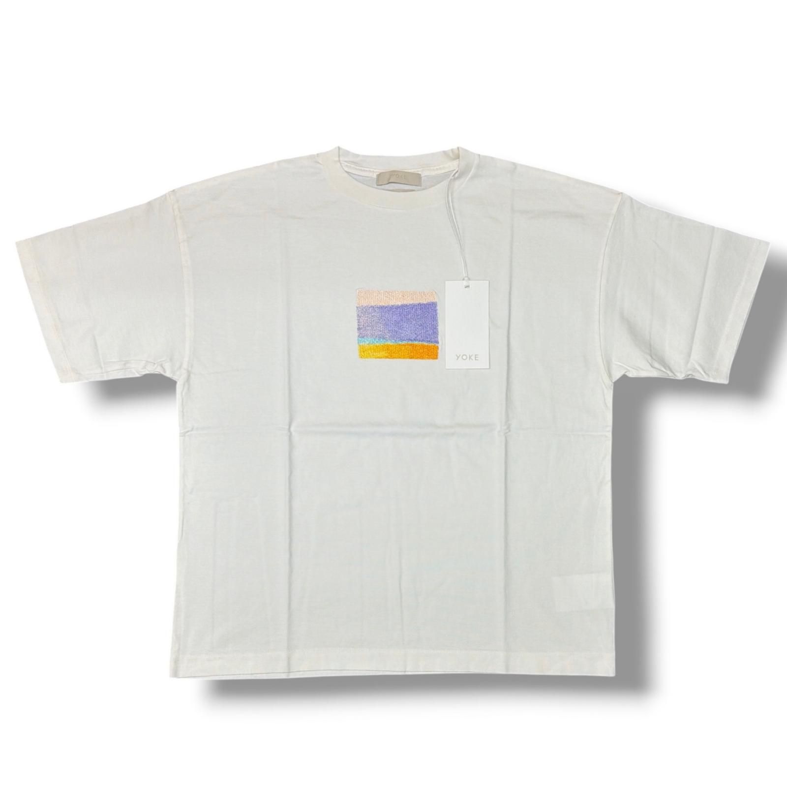 参考上代17600円 未使用 YOKE 25SS EMBROIDERY T-SHIRT 刺繍Tシャツ