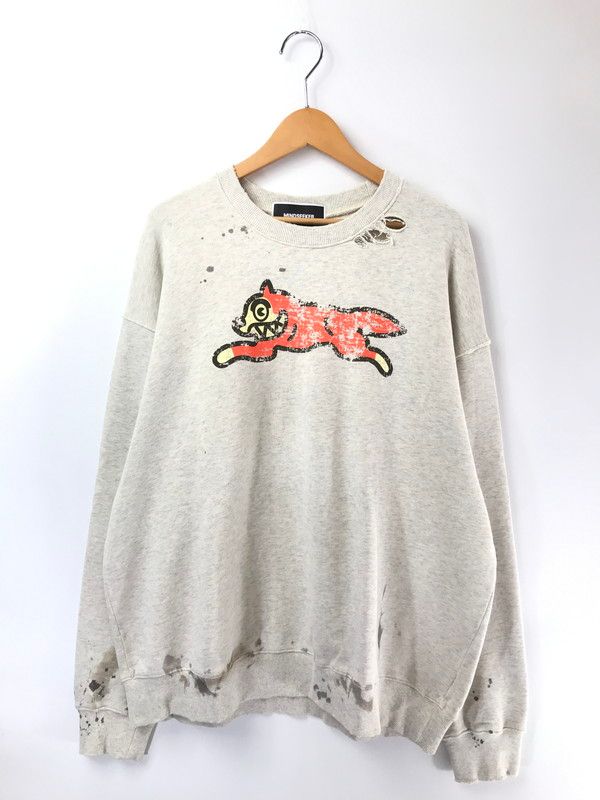 【中古品】 MINDSEEKER マインドシーカー × ICECREAM アイスクリーム RUNNING DOG SWEATSHIRT ICJP215SK002 ランニング ドッグ スウェットシャツ トレーナー 【142-260711-na-12-tagh】