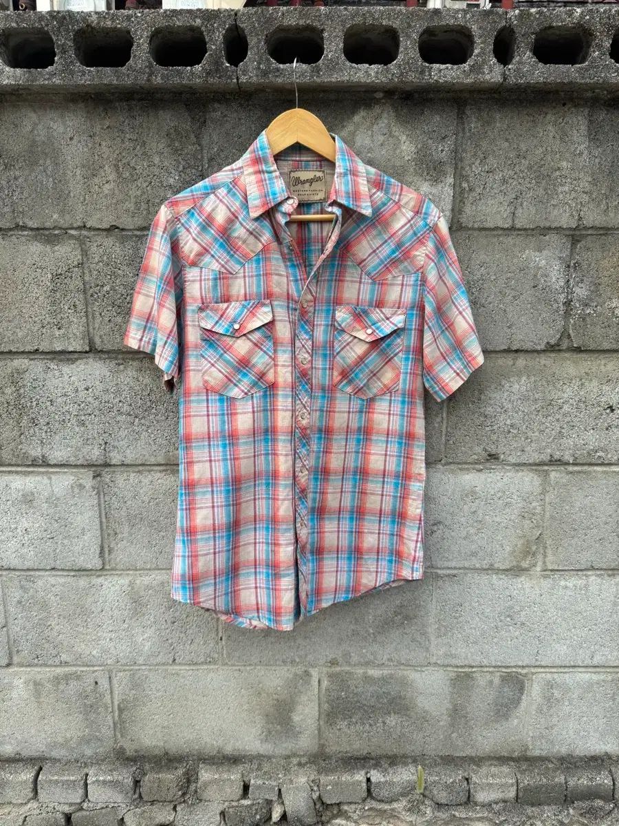 Wrangler(ラングラー) ヴィンテージ CHECK ウェスタン 半袖 Tシャツ