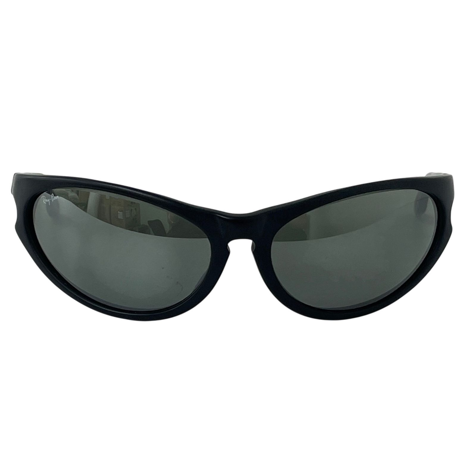 美品/Ray-Ban/レイバン サングラス/B＆L/メタルサングラス/スカイライン/w2323/マットブラック/ミラーレンズ/メンズ/RS2092