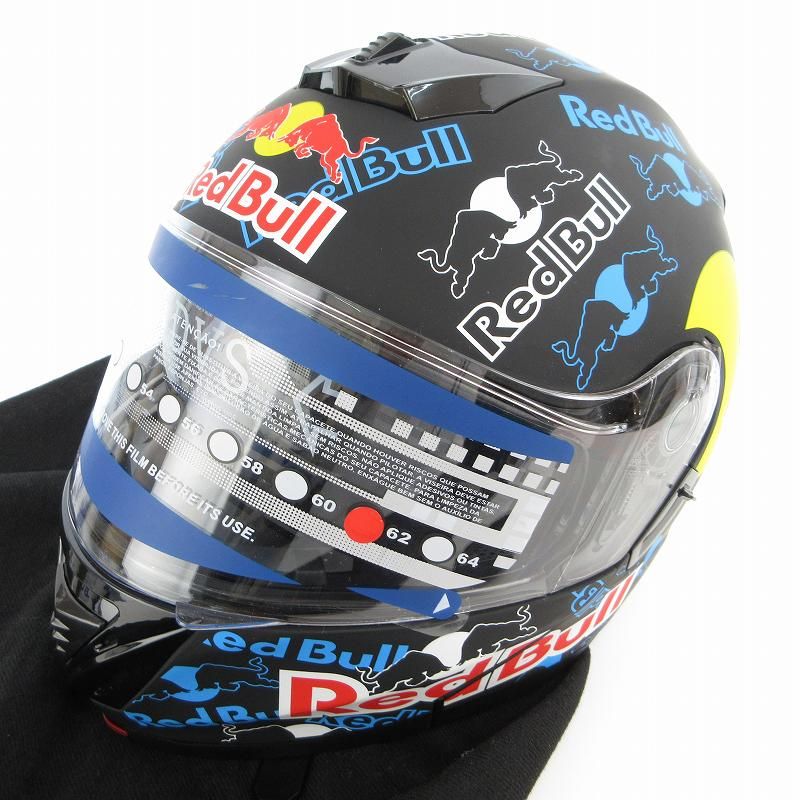RedBull レッドブル ヘルメット フルフェイス XLサイズ 62 Motorcycle Helmets マットブラック 黒