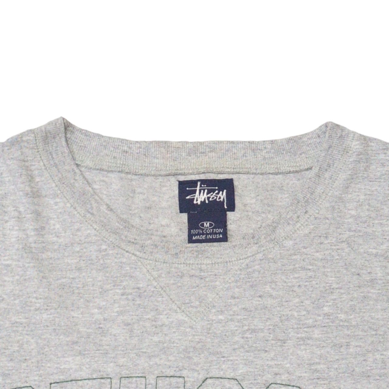 STUSSY ステューシー 90's OLD STUSSY 紺タグ ロゴ刺繍 S/S Tee 半袖T