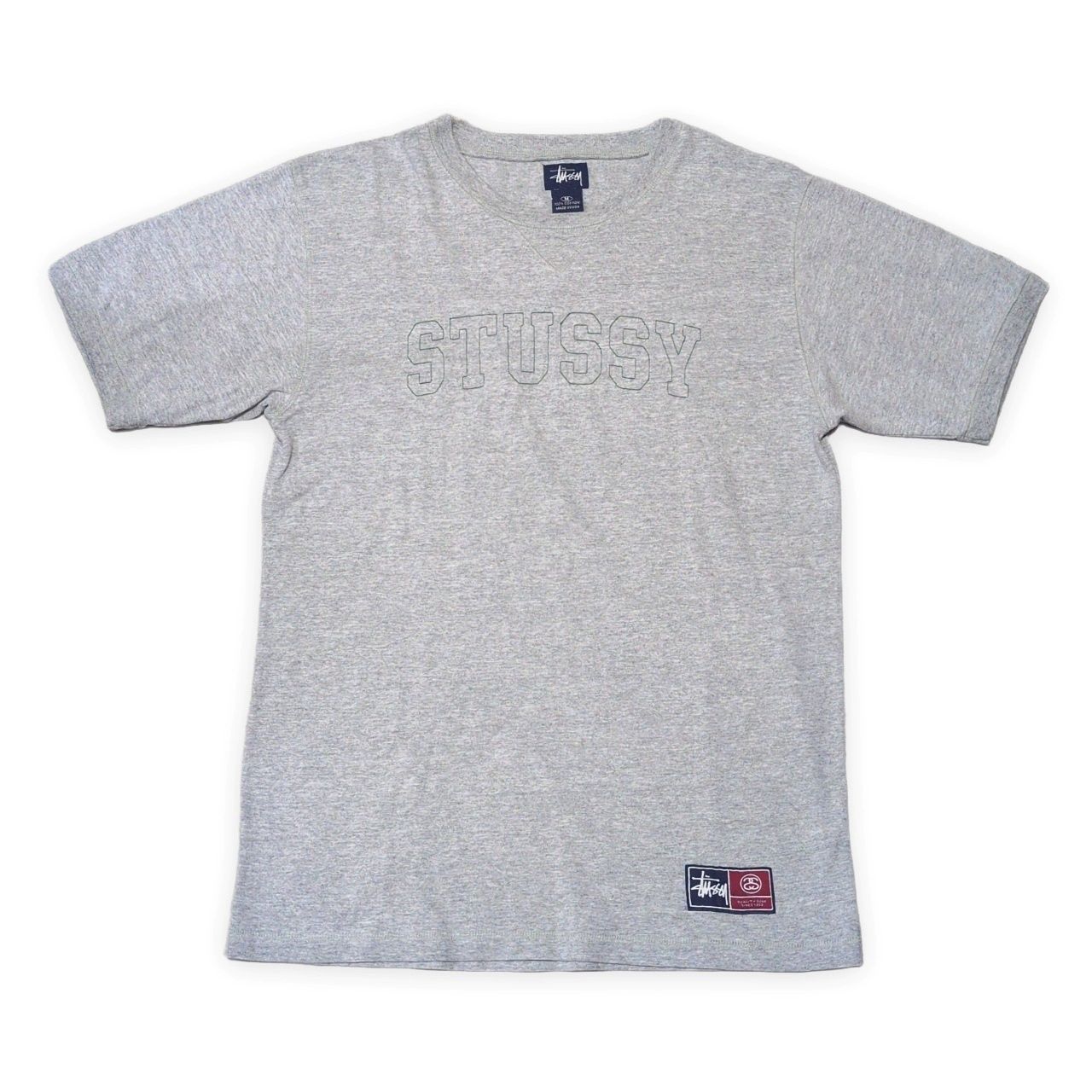STUSSY ステューシー 90's OLD STUSSY 紺タグ ロゴ刺繍 S/S Tee 半袖T