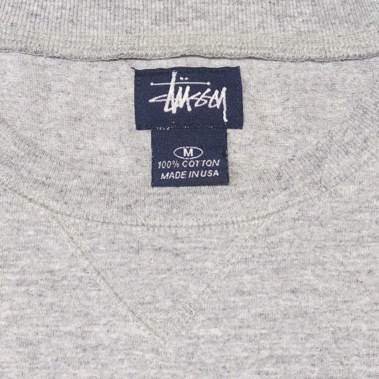 STUSSY ステューシー 90's OLD STUSSY 紺タグ ロゴ刺繍 S/S Tee 半袖T