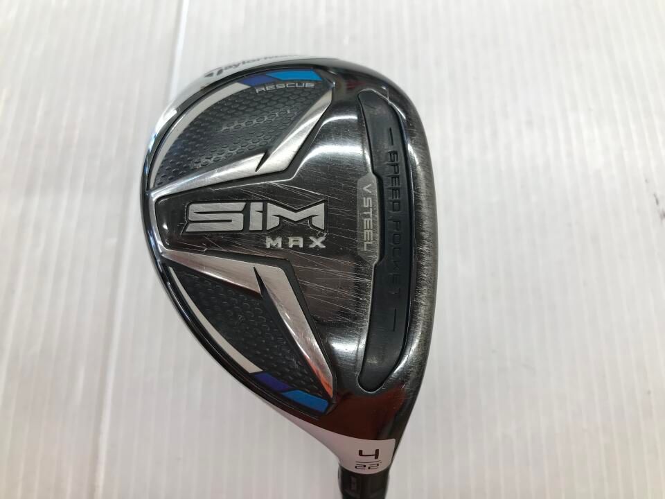 テーラーメイド　SIM MAX　22度　TENSEI BLUE TM60　Sフレックス　ユーティリティ　中古【最短即日発送】