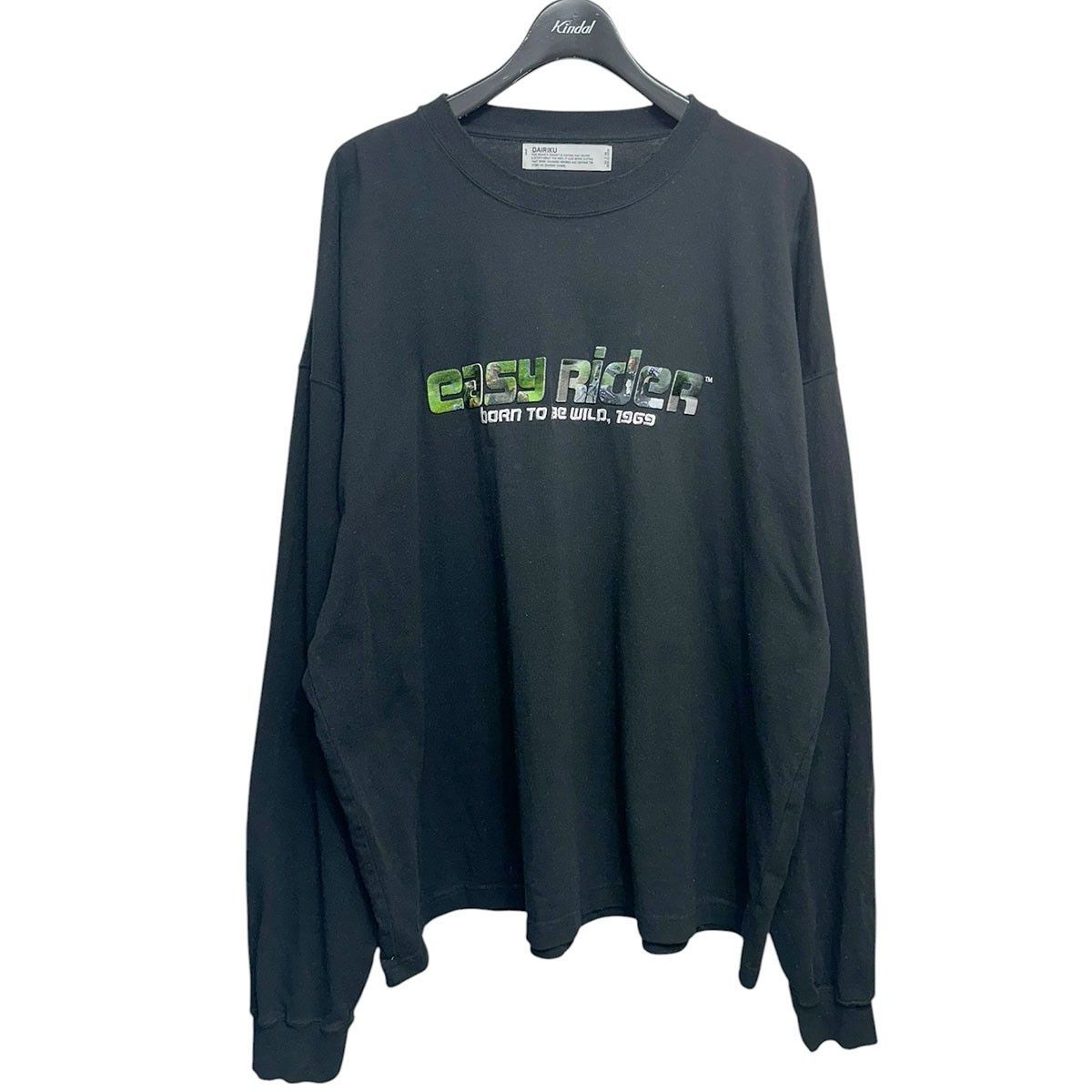 DAIRIKU easy Rider Embroidery＆Print Tee ロゴパッチオーバーサイズ長袖Tシャツ 25SS ER-1 8071000180360