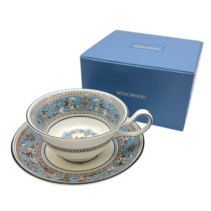 ウェッジウッド WEDGWOOD フロレンティーンターコイズ ティーカップ