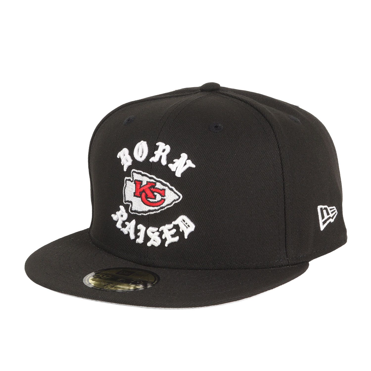 【新品】BORN X RAISED ボーン アンド レイズド キャップ サイズ:7 3/4(61.5cm) 23AW NEW ERA NFL カンザスシティ・チーフス ベースボールキャップ ブラック 黒 ブランド 帽子 コラボ【メンズ】