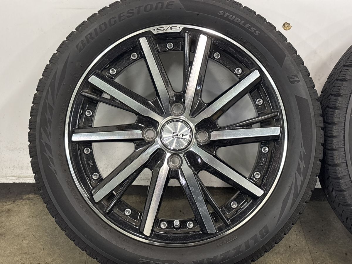 美品】シュタイナー SF-V 15in 4.5J +45 PCD100 ブリヂストン 