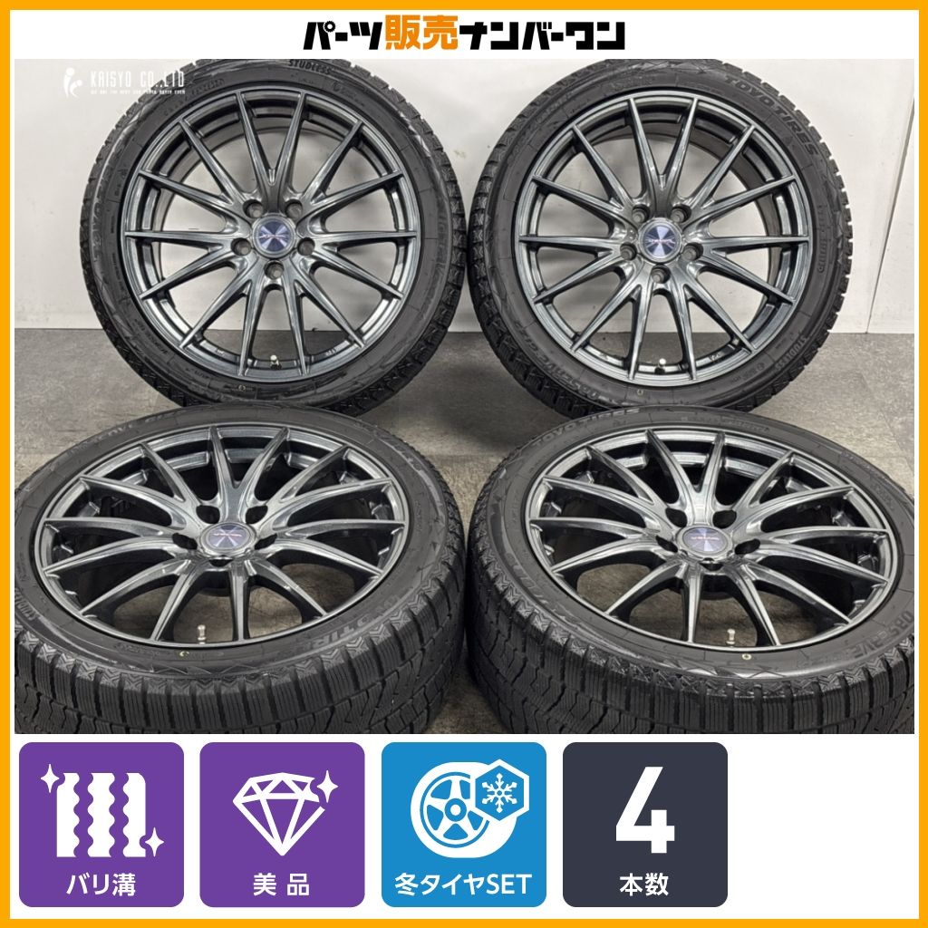 バリ溝 美品】VELVA SPORT 18in 8J +45 PCD114.3 トーヨー オブザーブ