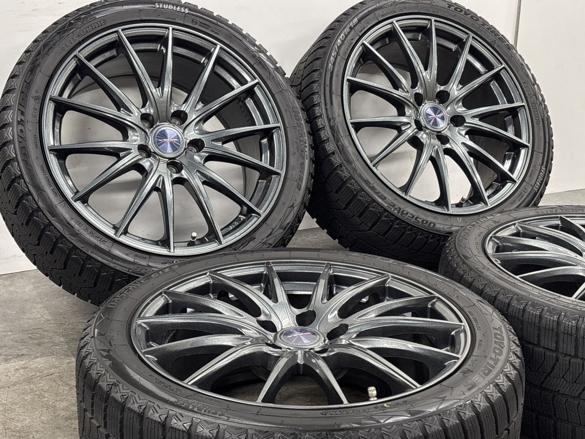バリ溝 美品】VELVA SPORT 18in 8J +45 PCD114.3 トーヨー オブザーブ