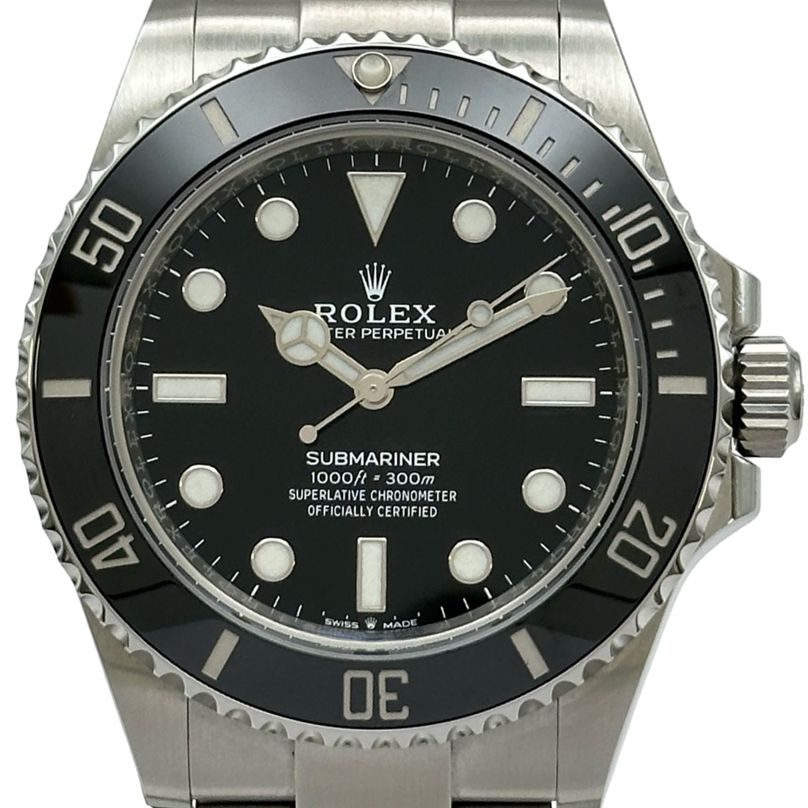 ロレックス ROLEX サブマリーナ ノンデイト 124060 ブラック ステンレススチール 自動巻き メンズ 腕時計