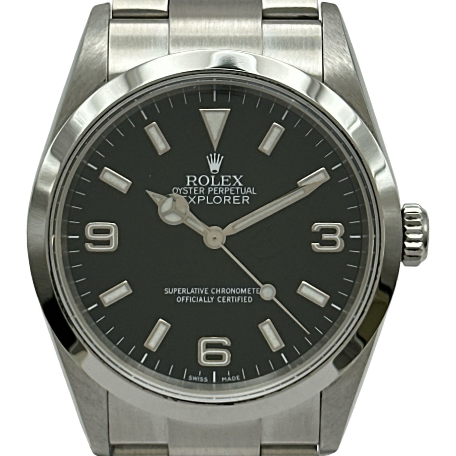 ロレックス ROLEX エクスプローラー1 114270 ブラック ステンレススチール 自動巻き メンズ 腕時計