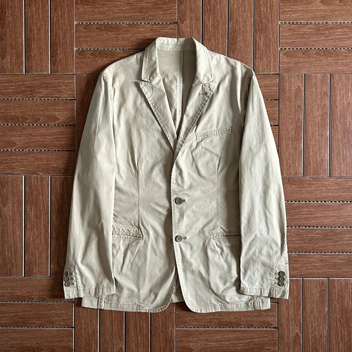メンズビギ Mens Bigi コットン 2ボタン ブレザー ジャケット 2