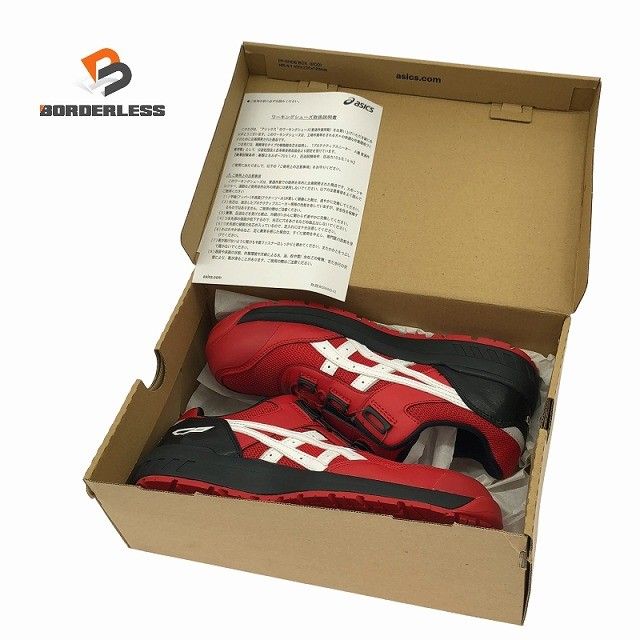 ☆未使用品☆ アシックス 安全靴 WINJOB CP209 BOA CLASSIC RED/WHITE 26.5cm132060