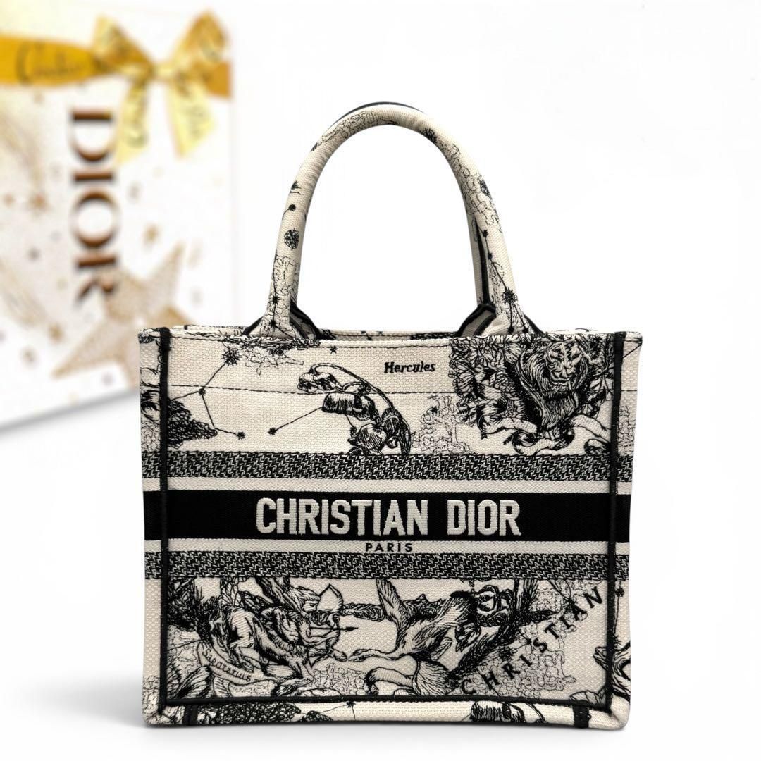 クリスチャンディオール　ブックトート　スモール　ゾディアック　ハンド　Christian dior　トートバッグ　キャンバス