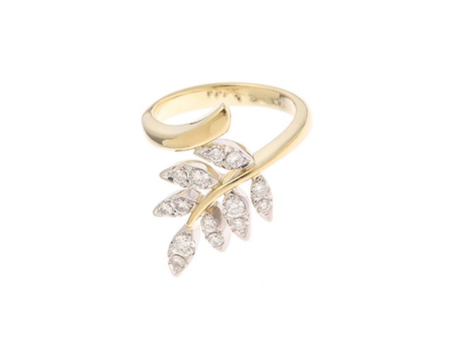 JEWELRY ジュエリー 岩倉康二 Kouji Iwakura リーフモチーフリング K18