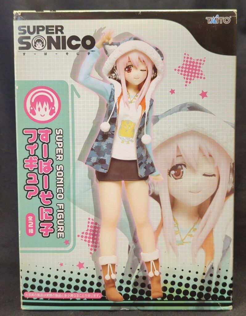 タイトー フィギュア(虎パーカー)/スーパーソニ子 水色服 フィギュア