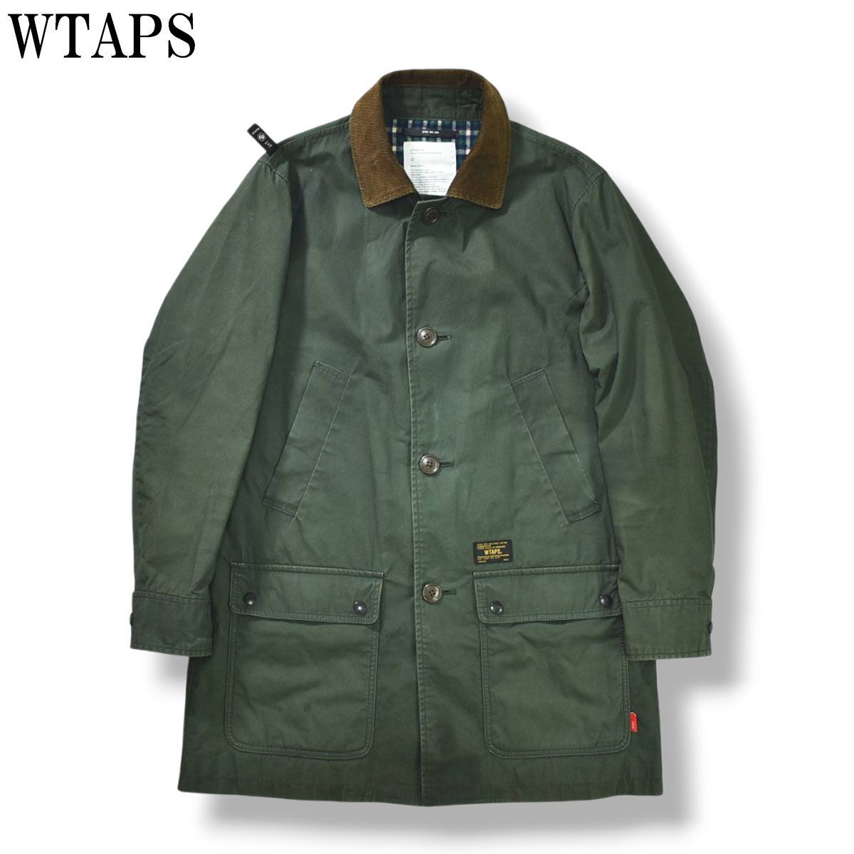 ダブルタップス WTAPS LIFIST SHOP COAT ハンティング ミリタリーコート ジャケット 裏ブランケット 雑誌GRIND 窪塚洋介着用モデル 2 オリーブ メンズ