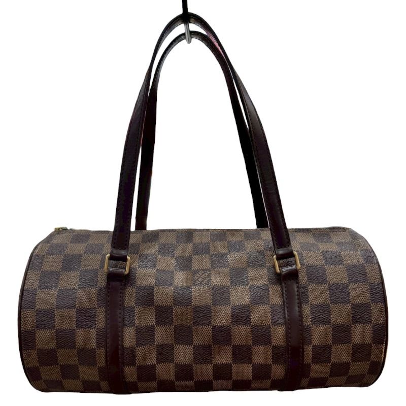 ルイ・ヴィトン LOUIS VUITTON パピヨンGM N51303 ブラウン PVC ダミエ レディース ハンドバッグ