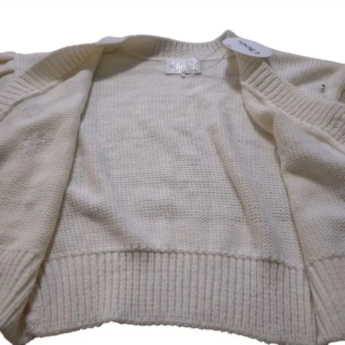 新品 タグ付き チェスティ パールフラワールーズカーディガン 長袖
