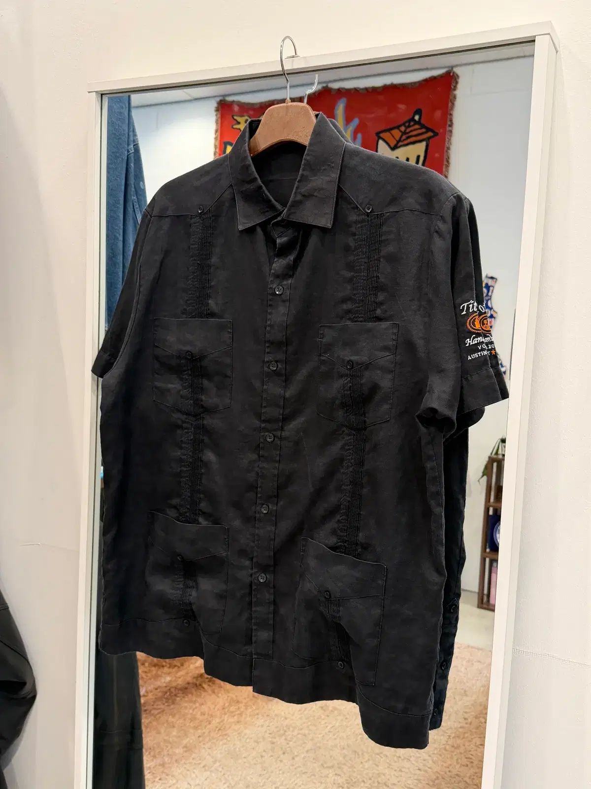 Vtg ヴィンテージ グァジャベーラ リネン 半袖 シャツ