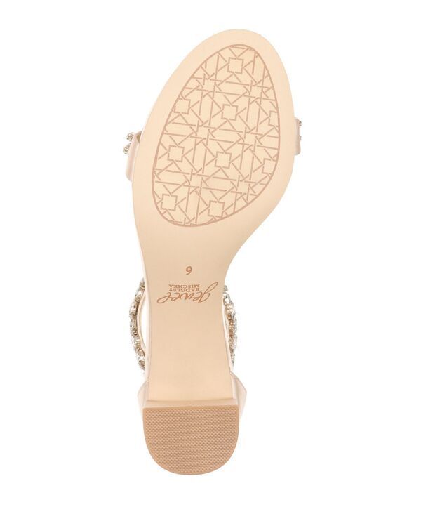 ジュウェルダグレイミシュカ レディース シューズ サンダル ヒール Jewel Badgley Mischka Womens Bronwen Block Heel Evening Sandals Ch｜詳細画像